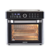 The 22L air fryer oven with the viewing window digital control panel on a white background.