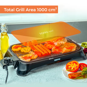 Indoor Smokeless Electric Barbeque Grill With Hot Plate