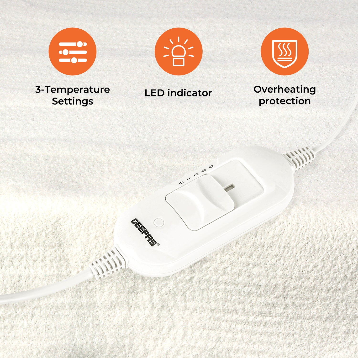 Single Electric Under Blanket With Three Temperature Settings