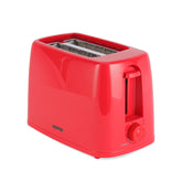 Red 2-Slice Bread Toaster With 6-Level Browning Control