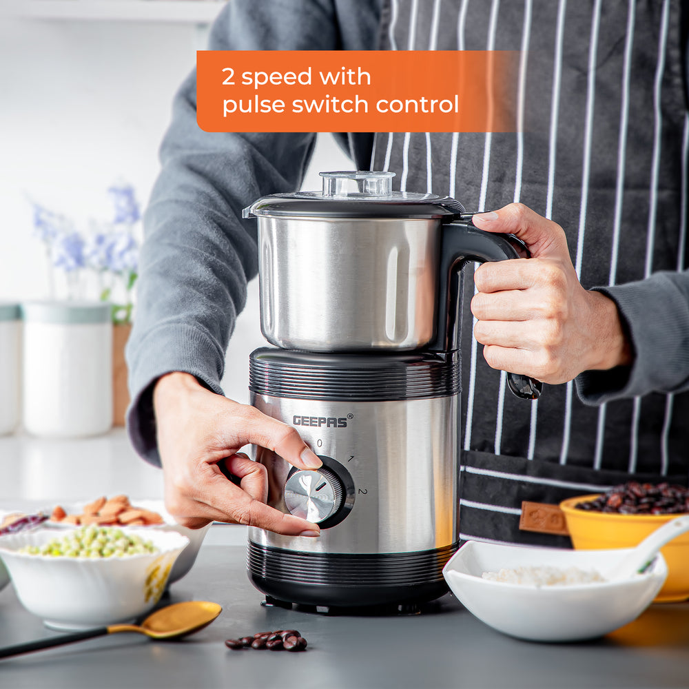 450W Electric Wet & Dry Grinder with Stainless Steel Jar & Blades