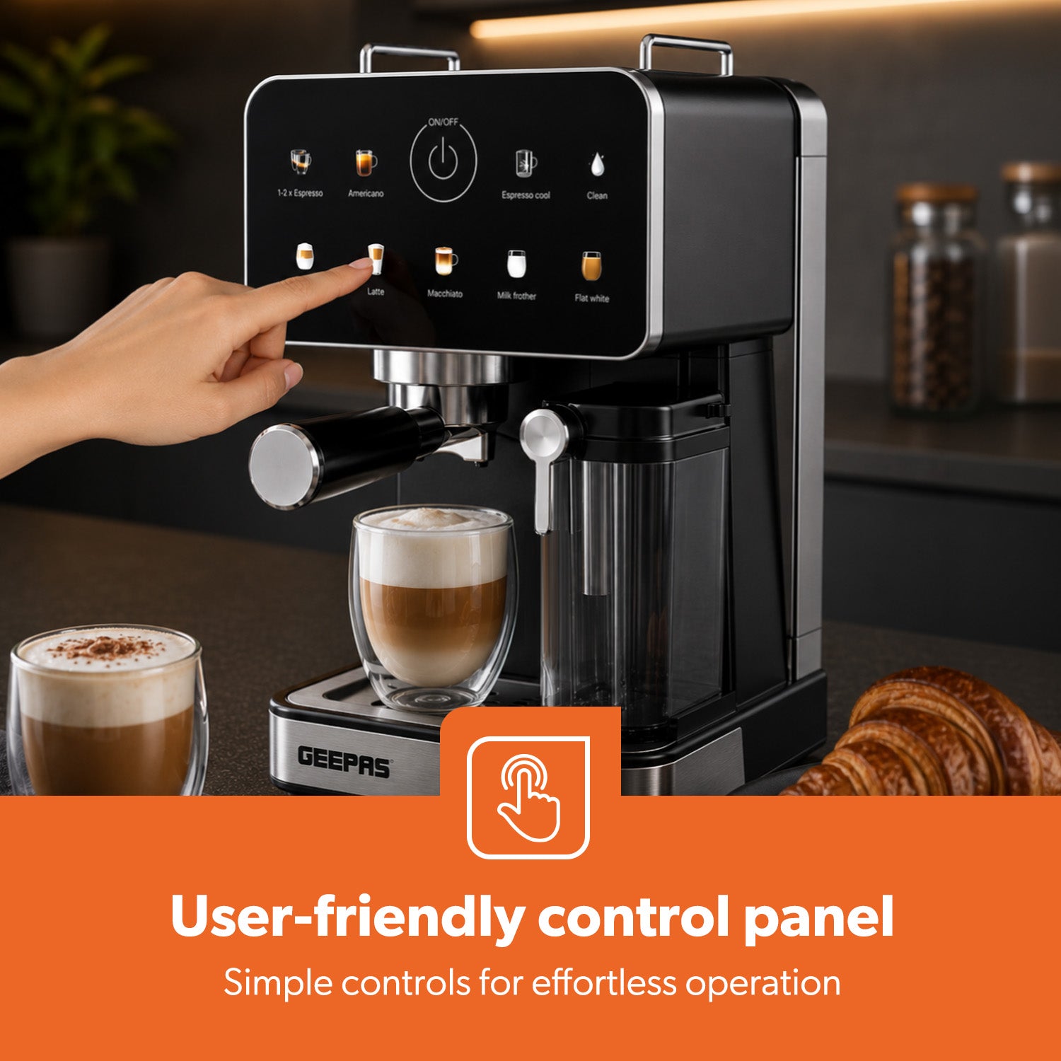 10-In-1 Espresso Machine 20 Bar Coffee Maker With Milk Frother