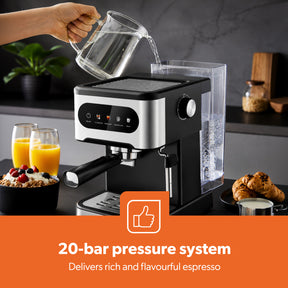 20-Bar Stainless Steel Barista Coffee Espresso Machine
