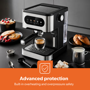 20-Bar Stainless Steel Barista Coffee Espresso Machine