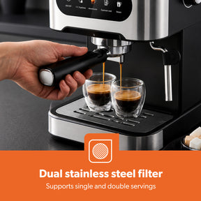 20-Bar Stainless Steel Barista Coffee Espresso Machine