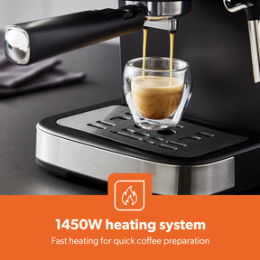 20-Bar Stainless Steel Barista Coffee Espresso Machine