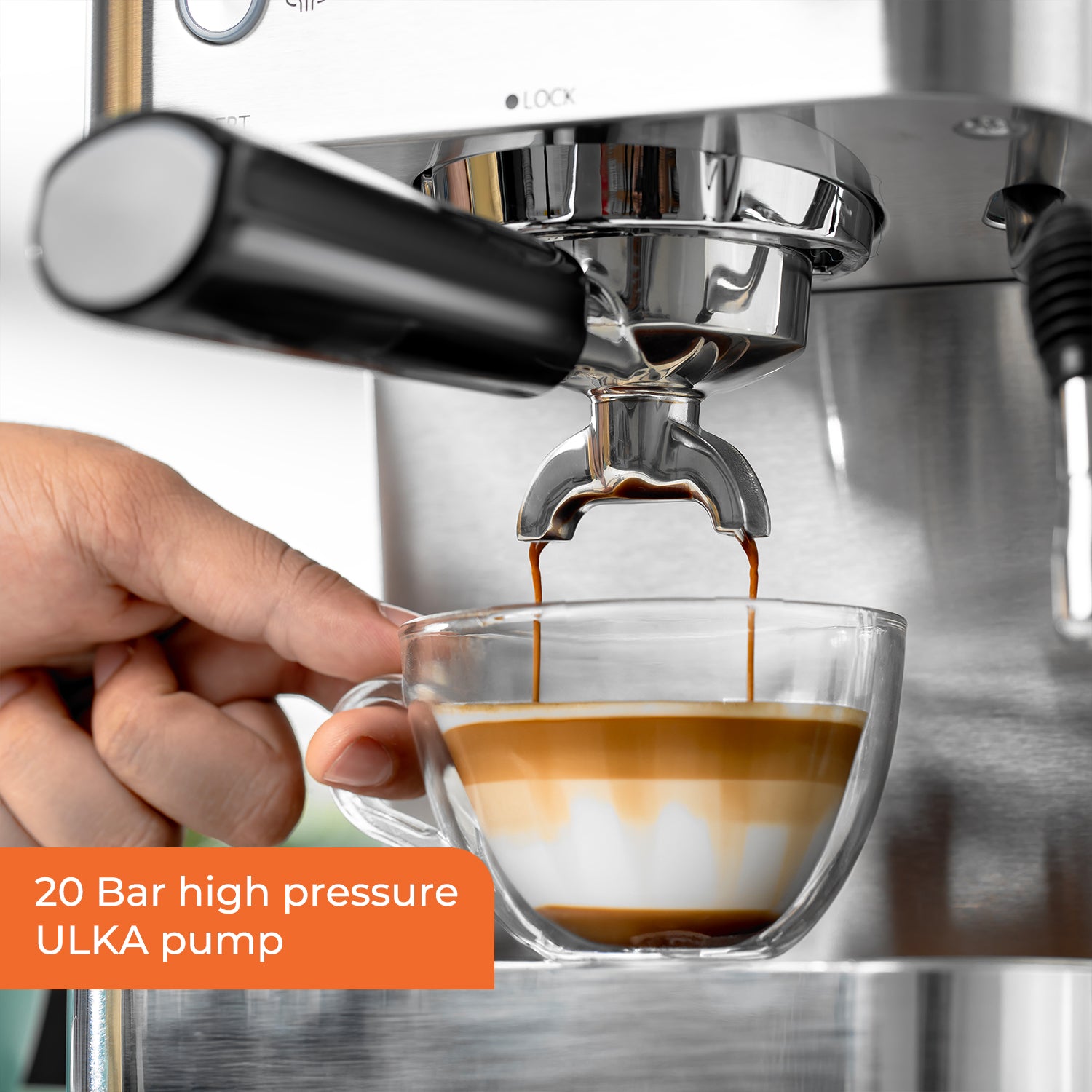 20-Bar Platinum Series Luxury Espresso Coffee Machine