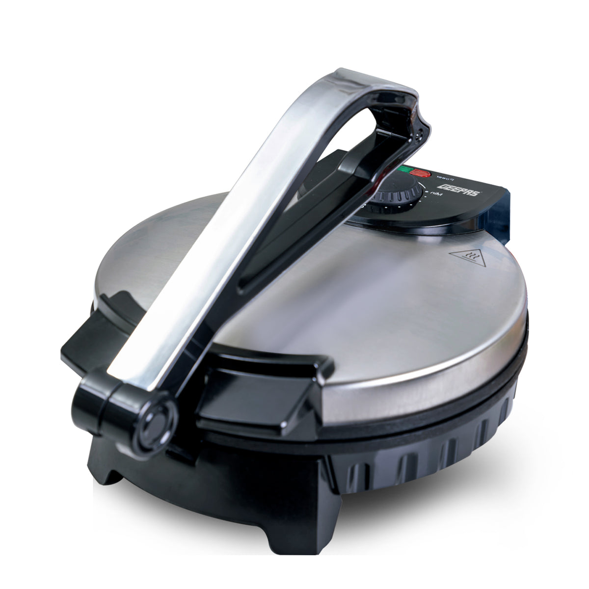 10-Inch Non-Stick Electric Chapati Maker & Roti Maker Silver