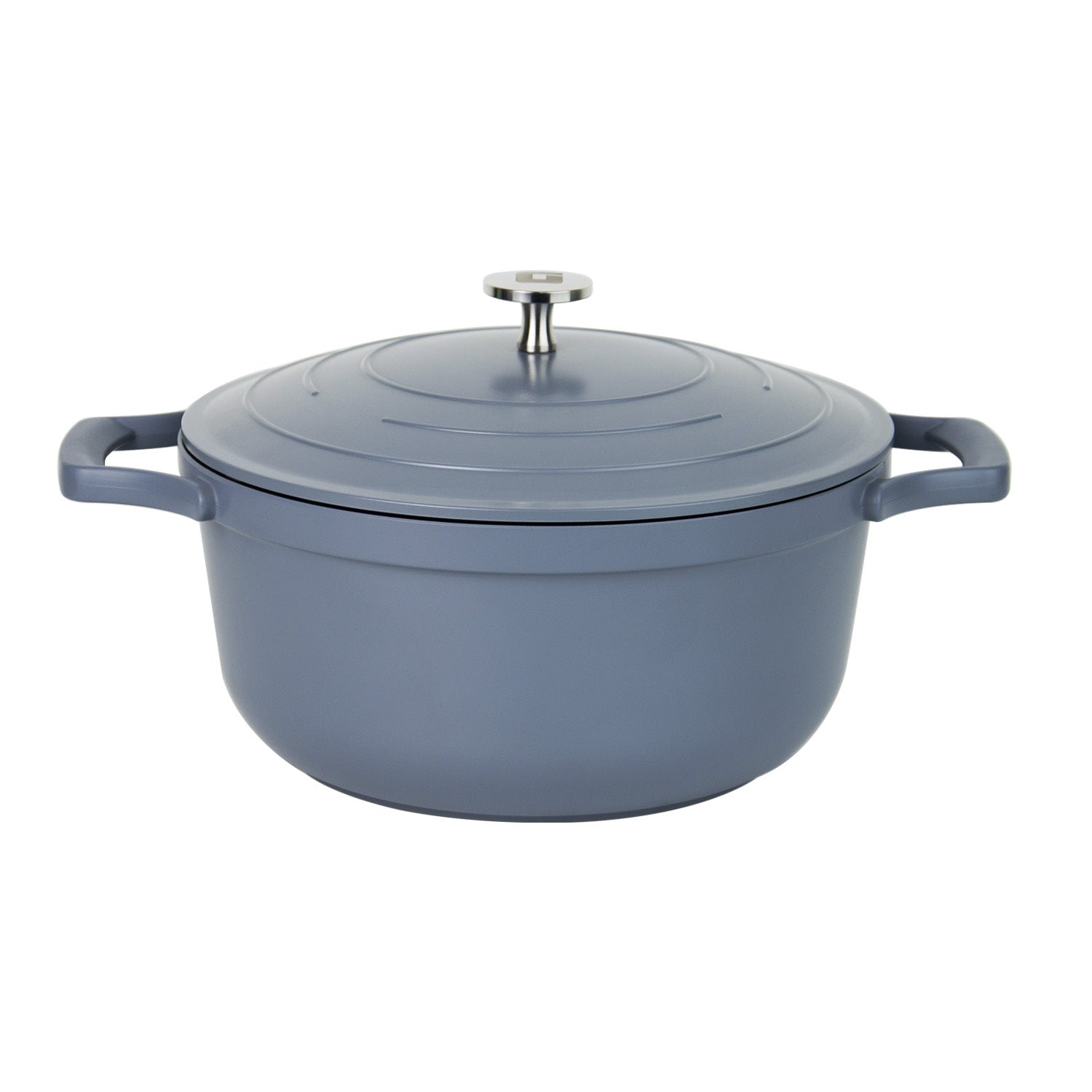 20cm Blue Die-Cast Casserole Pot with Lid Ceramic-Coated Cookware 2.5L