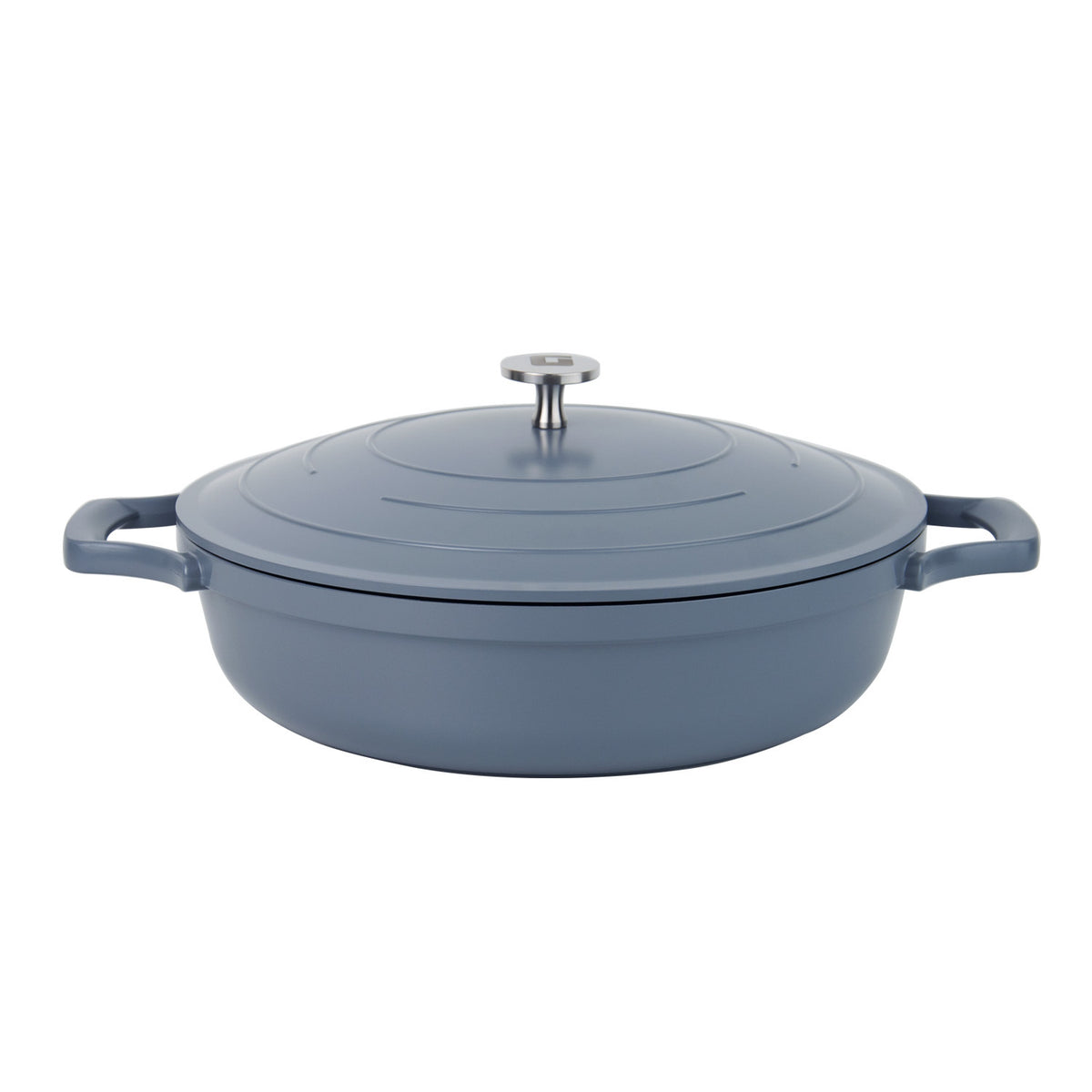 28cm Shallow Casserole Pot with Lid Die-Cast Aluminium Cookware 3.9L