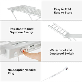 230W Energy-Efficient Folding Heated Clothes Airer