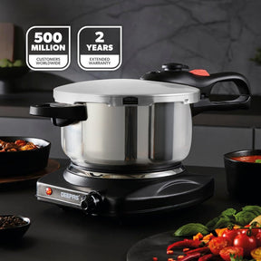 4L Stainless Steel Pressure Cooker With Quick Pressure Release