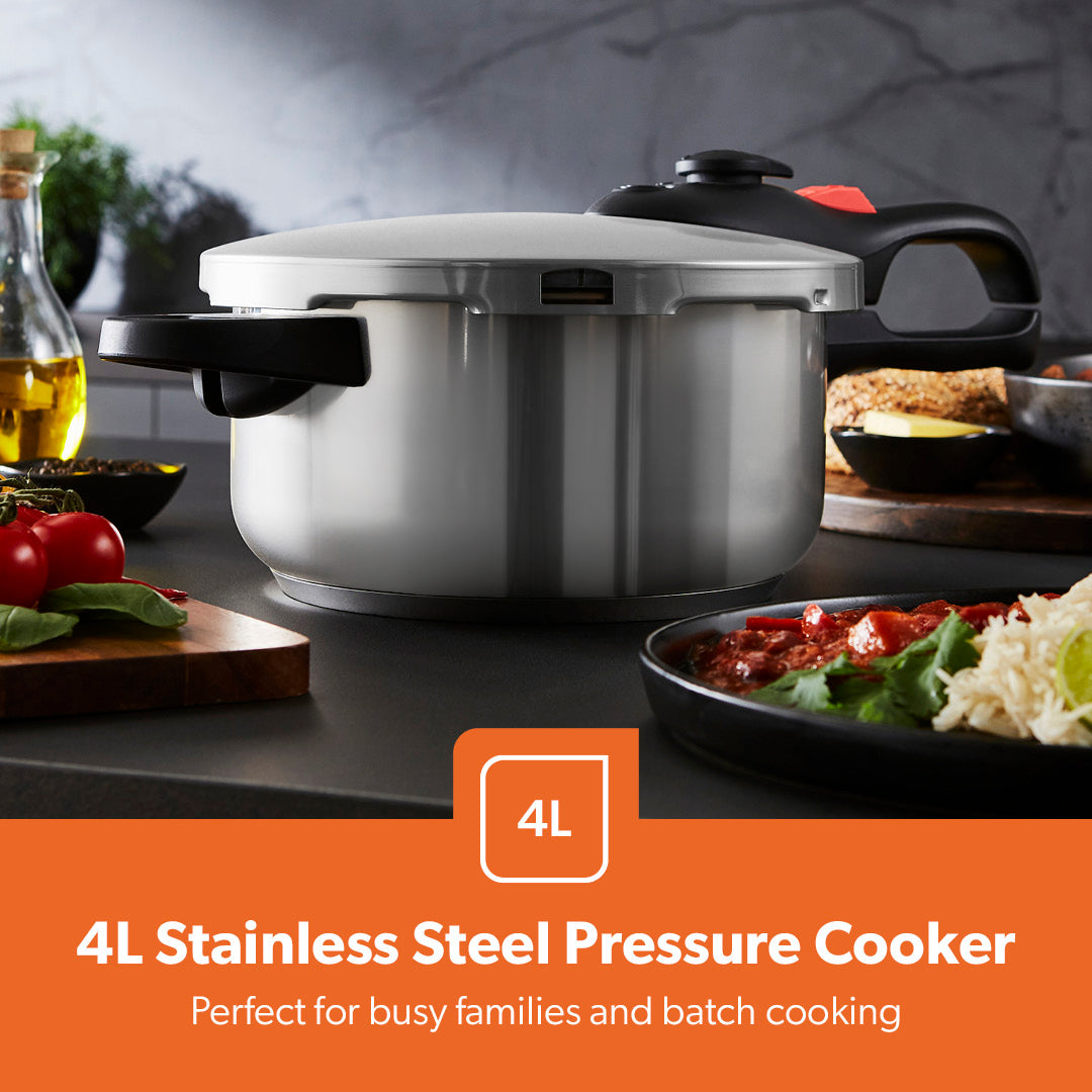 4L Stainless Steel Pressure Cooker With Quick Pressure Release