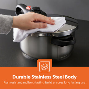 4L Stainless Steel Pressure Cooker With Quick Pressure Release