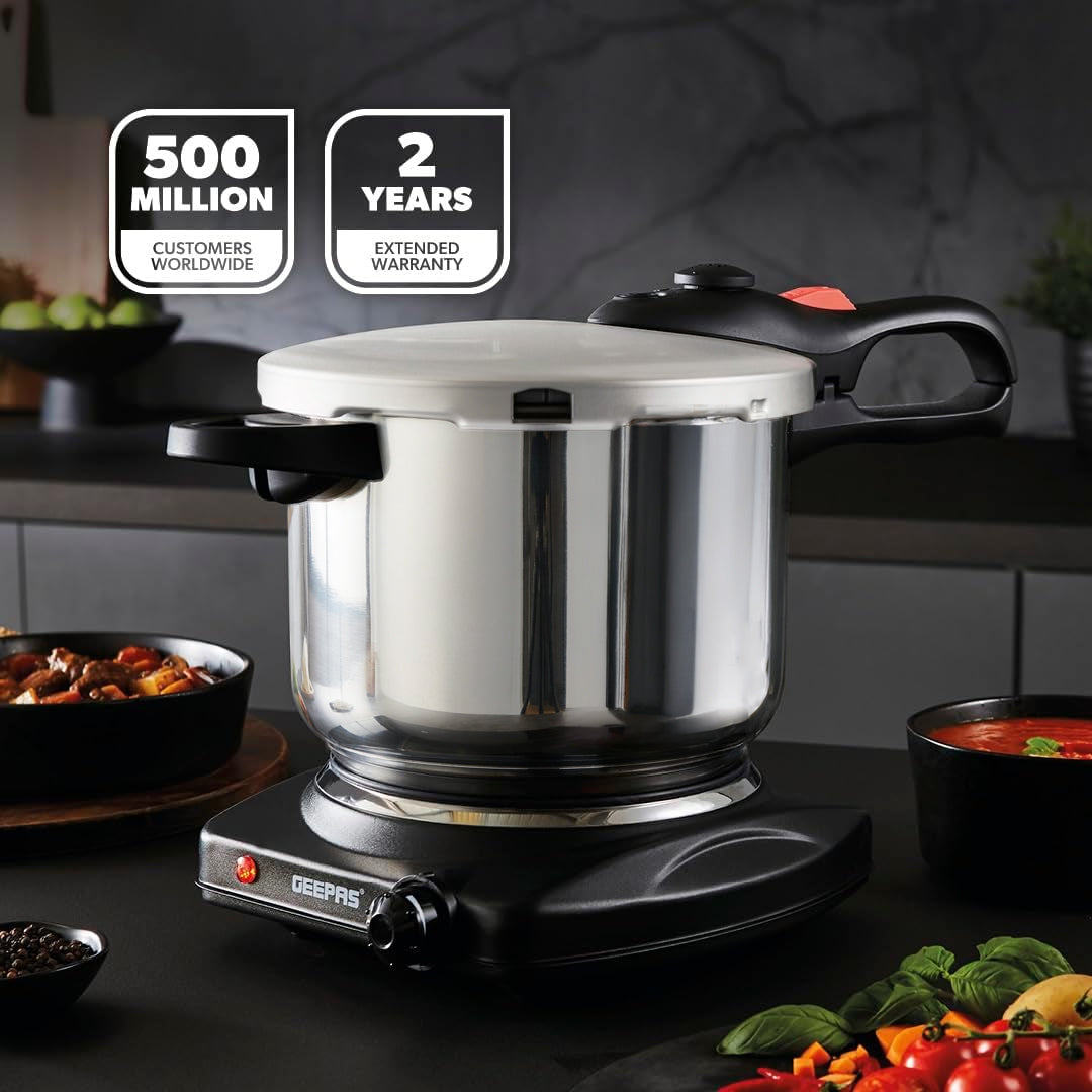 6L Stainless Steel Pressure Cooker With Quick Pressure Release