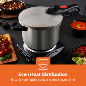 6L Stainless Steel Pressure Cooker With Quick Pressure Release