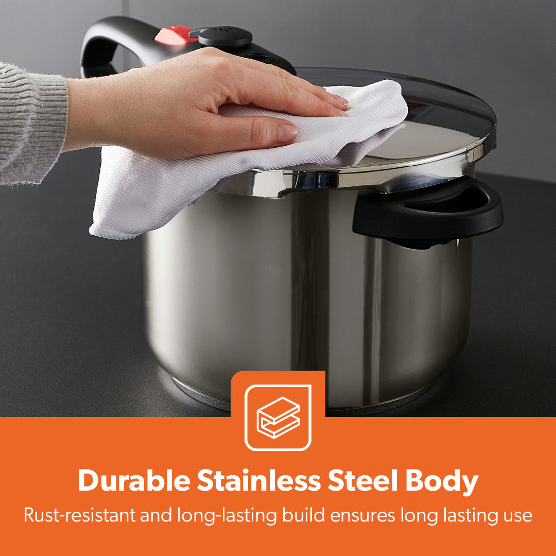 6L Stainless Steel Pressure Cooker With Quick Pressure Release