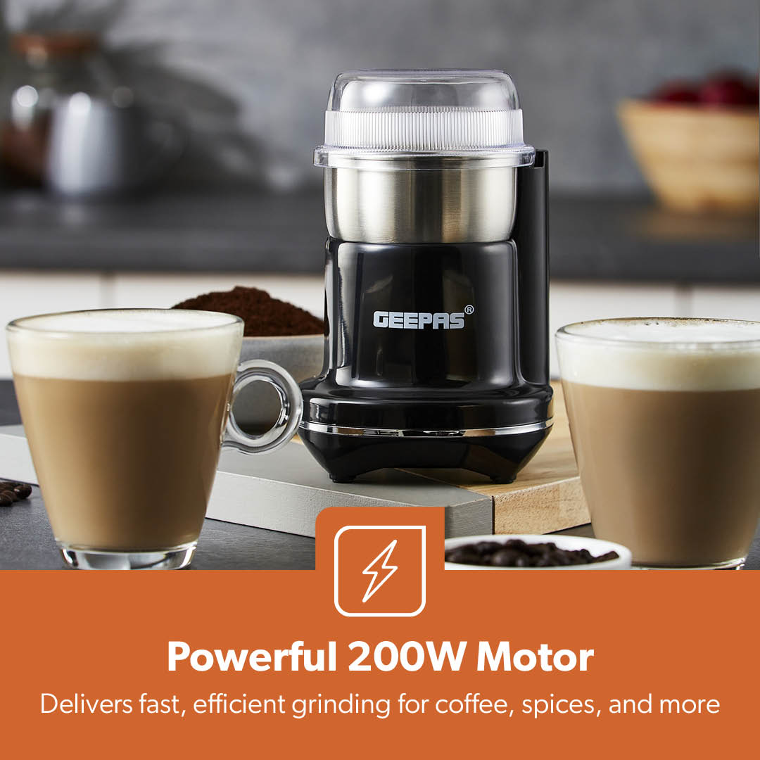 Powerful Mini Dry Coffee Grinder and Spice Mixer 200W