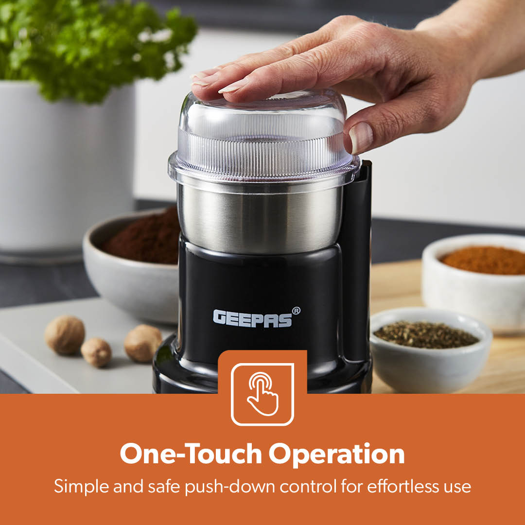 Powerful Mini Dry Coffee Grinder and Spice Mixer 200W
