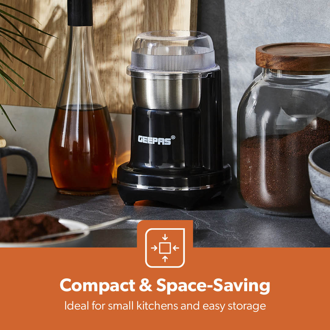 Powerful Mini Dry Coffee Grinder and Spice Mixer 200W