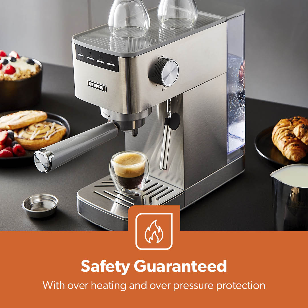 Platinum Series 15-Bar High Pressure Coffee Espresso Machine