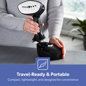 1500W Vertical Black Handheld Garment Steamer 400ml