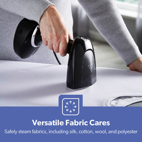 1500W Vertical Black Handheld Garment Steamer 400ml