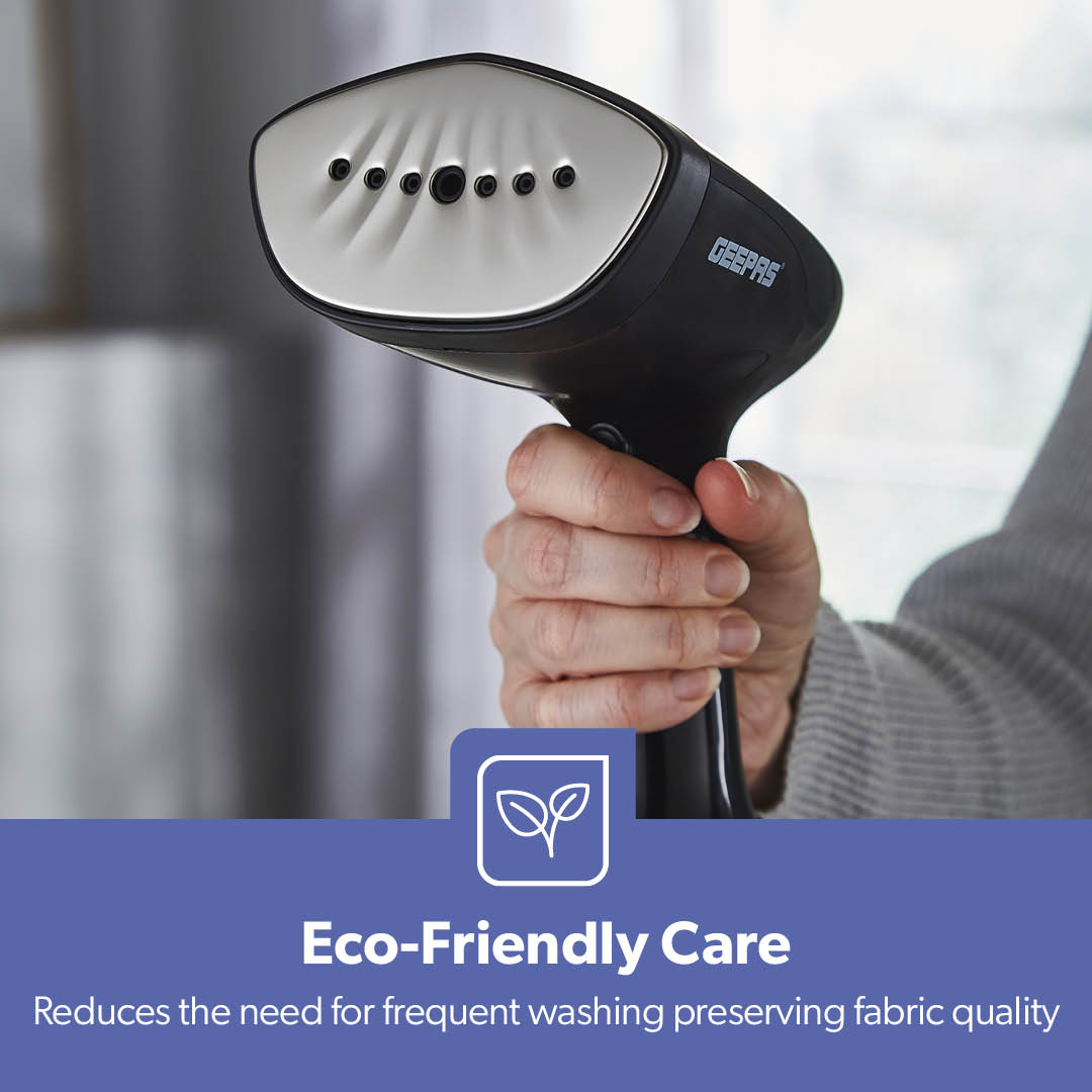 1500W Vertical Black Handheld Garment Steamer 400ml