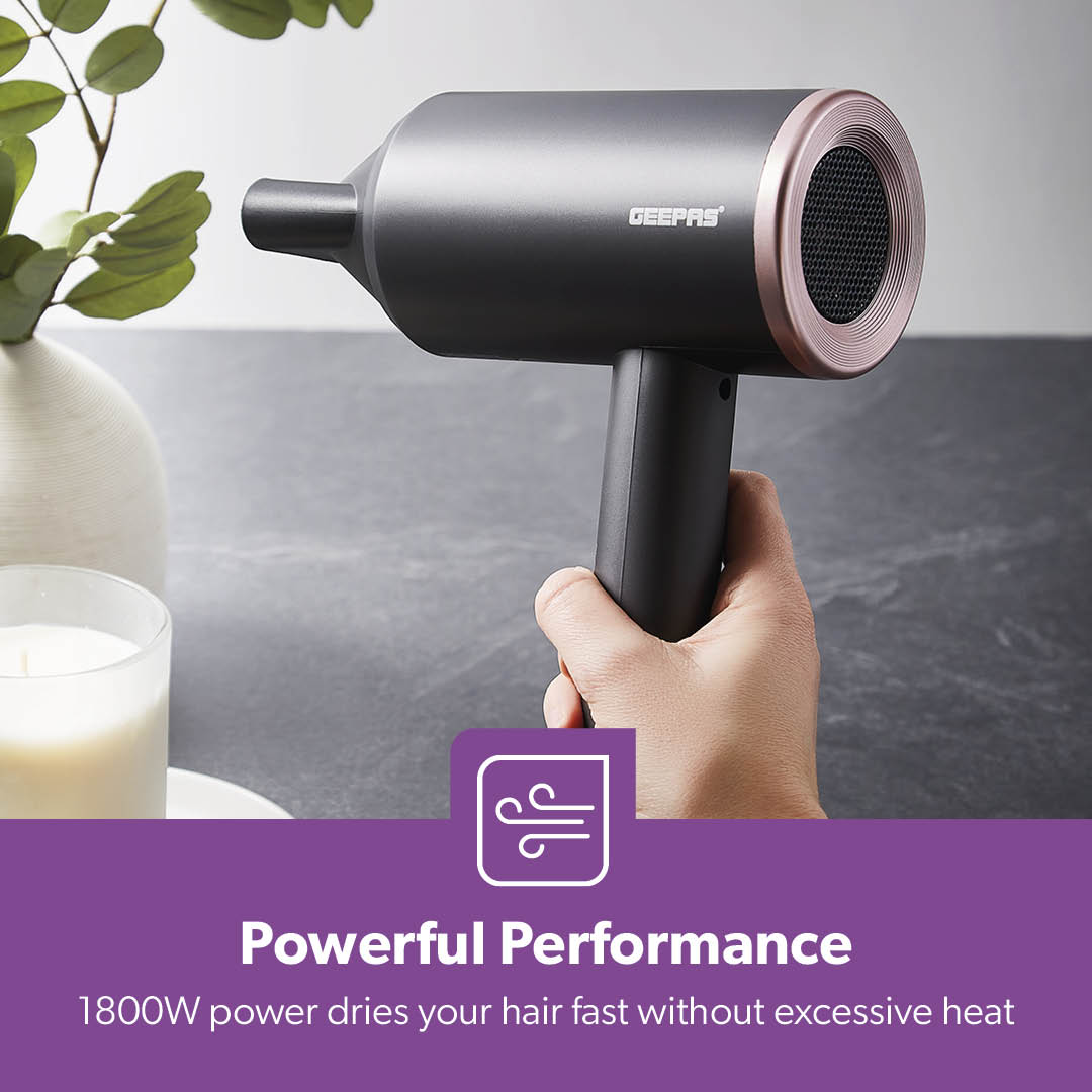 Two-Heat Setting Hair Dryer for Frizz Free Styling and Drying