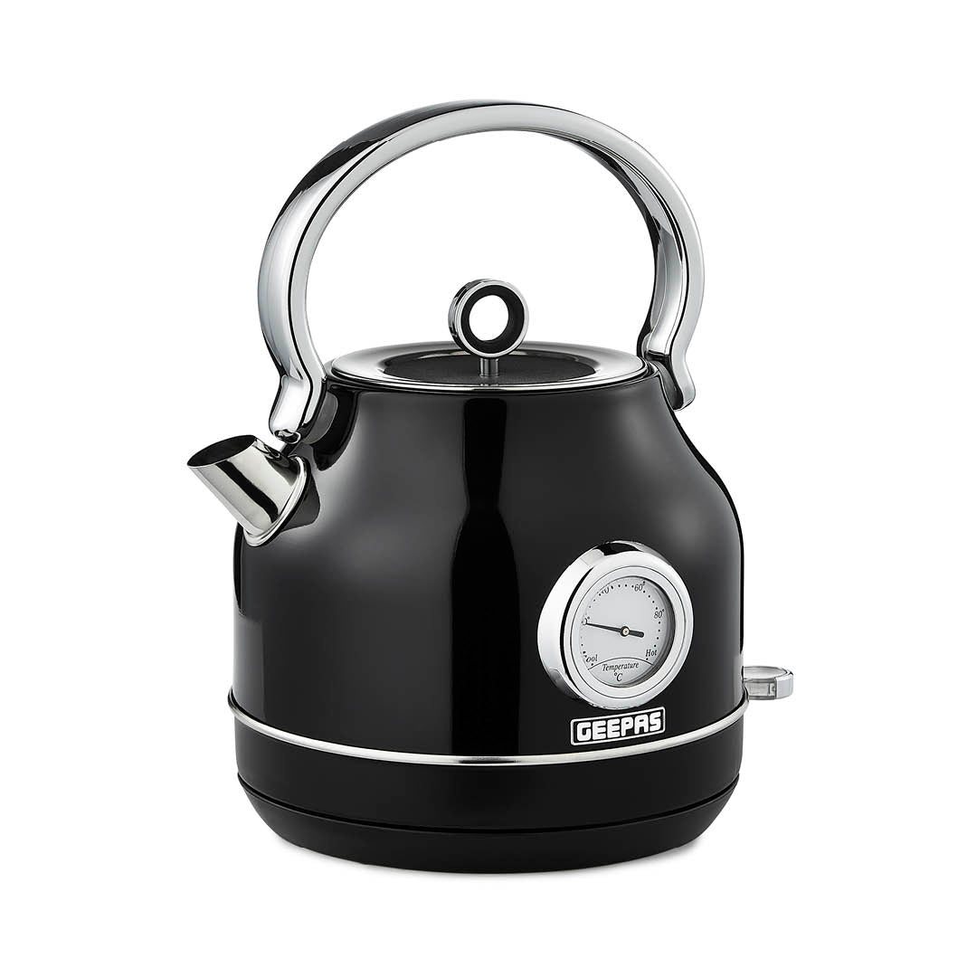 Stainless Steel Vintage Style Rapid-Boil Kettle 1.7L