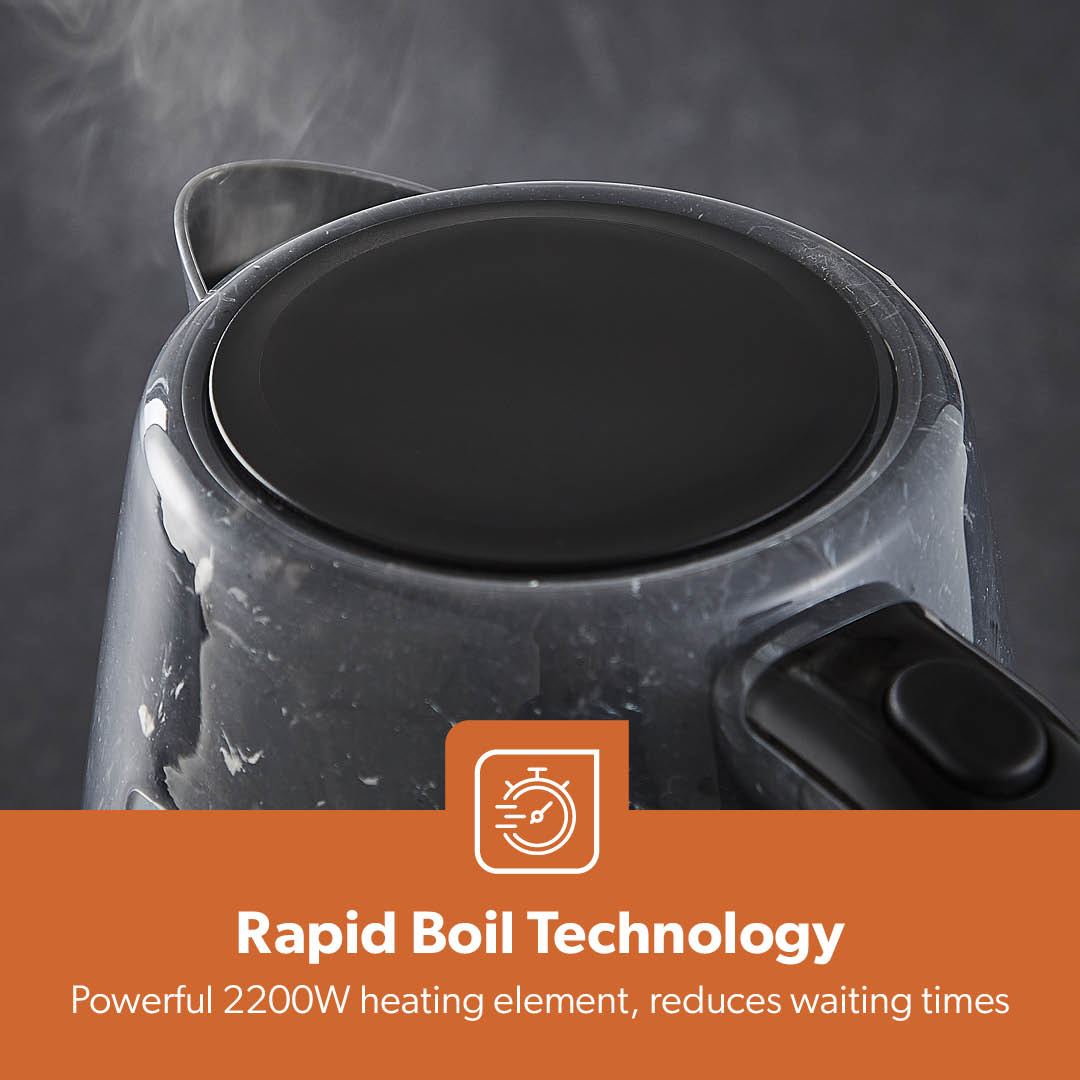 1.7L Rapid-Boil Cordless Electric Jug Kettle (2200W)