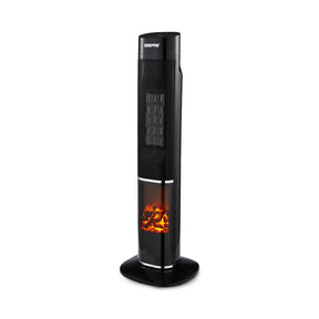 3D Flame Digital Ceramic Tower Heater With Remote Control