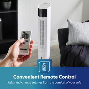 3-In-1 Air Cooler, Tower Fan and Humidifier In White 42"