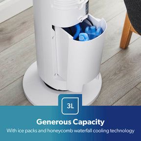 3-In-1 Air Cooler, Tower Fan and Humidifier In White 42"