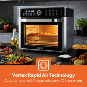 22L Digital Air Fryer Oven With 15 Preset Modes 1700W