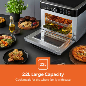 22L Digital Air Fryer Oven With 15 Preset Modes 1700W
