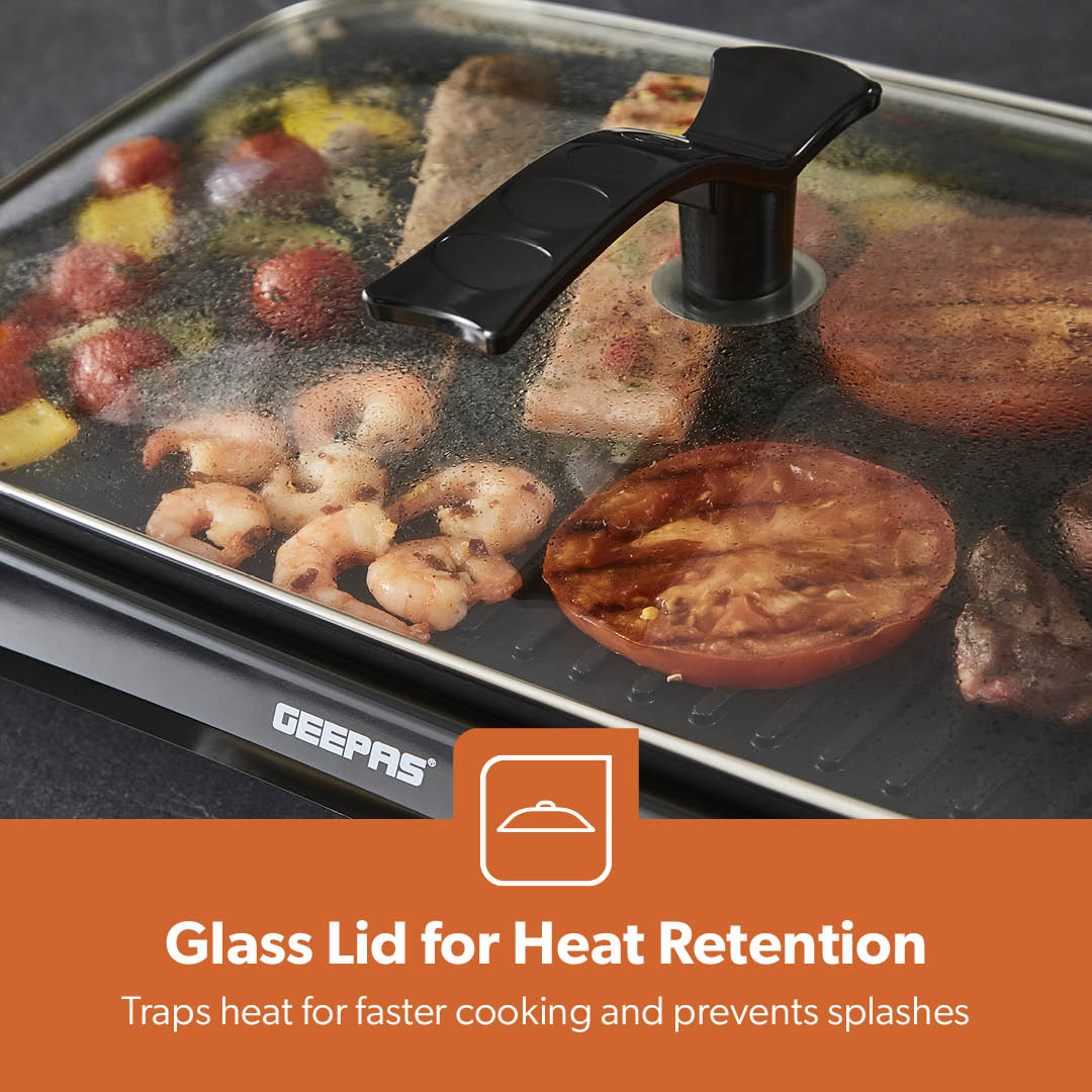 Indoor Smokeless Electric Barbeque Grill With Hot Plate