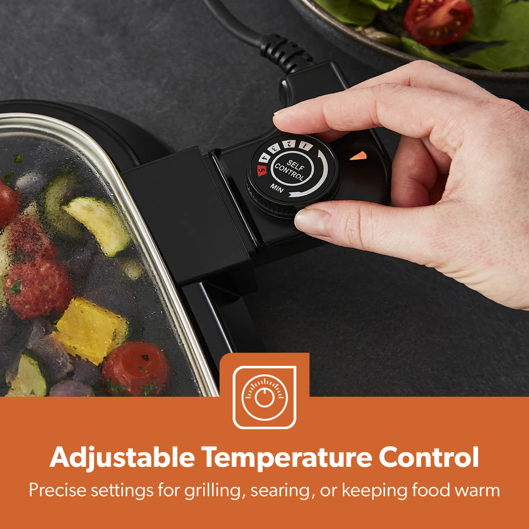 Indoor Smokeless Electric Barbeque Grill With Hot Plate