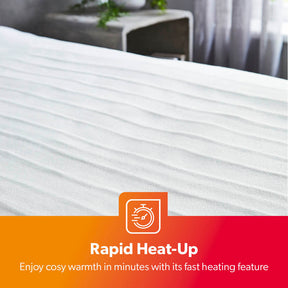 King-Sized Electric Heated Blanket With Three Heat Settings