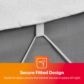 King-Sized Electric Heated Blanket With Three Heat Settings