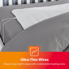 King-Sized Electric Heated Blanket With Three Heat Settings