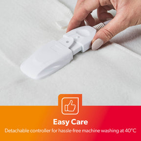 King-Sized Electric Heated Blanket With Three Heat Settings