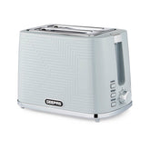 Grey 2-Slice Bread Toaster With 7-Level Browning Control