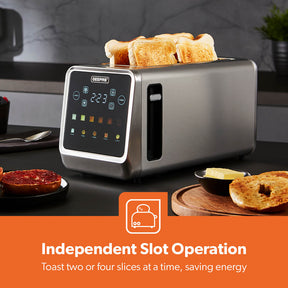 1450W High-Power Touchscreen Digital Two-Slice Extra-Long Toaster