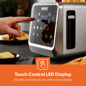 1450W High-Power Touchscreen Digital Two-Slice Extra-Long Toaster