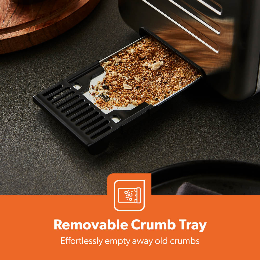 1450W High-Power Touchscreen Digital Two-Slice Extra-Long Toaster