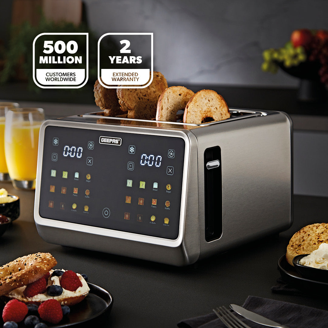 4-Silce Digital Toaster With Touchscreen Controls & Extra Wide Slots