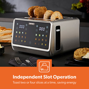 4-Silce Digital Toaster With Touchscreen Controls & Extra Wide Slots