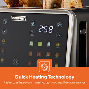 4-Silce Digital Toaster With Touchscreen Controls & Extra Wide Slots