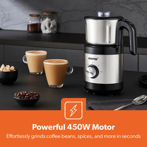 450W Electric Wet & Dry Grinder with Stainless Steel Jar & Blades
